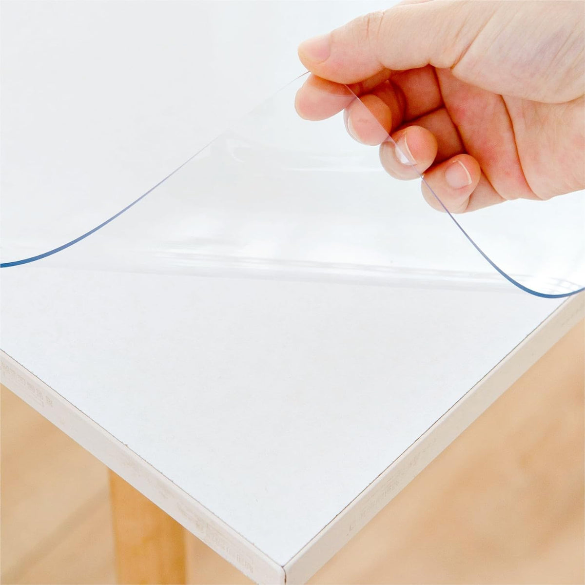 Eisdroma 40 x 120 Inch Clear Table Cover Protector, Clear Table Protector for Dining Room Table, 1.5mm Plastic Table Cover, Waterproof Table Pad for Kitchen, Office