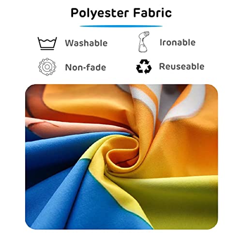 BELECO 12x10ft Fabric Cartoon Rainbow Garden Backdrop Enchanting Flowers Garden with Rainbow Meadow Springtime Background Rainbow Party Decorations Kids Birthday Baby Shower Photoshoot Photo Props - size: 12x10FT