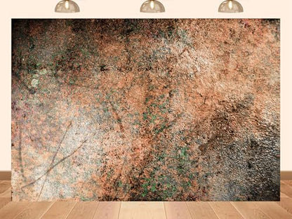20x10ft Fabric Rough Granite Rock Texture Backdrop Earthy Red Brown Surface Background for Product Photography Party Decorations Banner Photo Booth Props Tapestry - size: 20X10ft