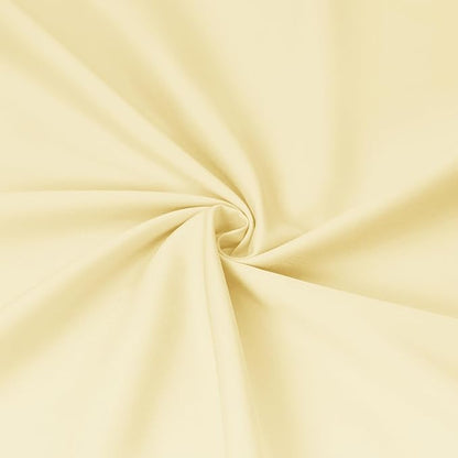Sunflower Full Fitted Sheet, 1-Piece Deep Pocket Fitted Bottom Sheet 16", 100% Cotton Sateen Soft Breathable, Butter Cream