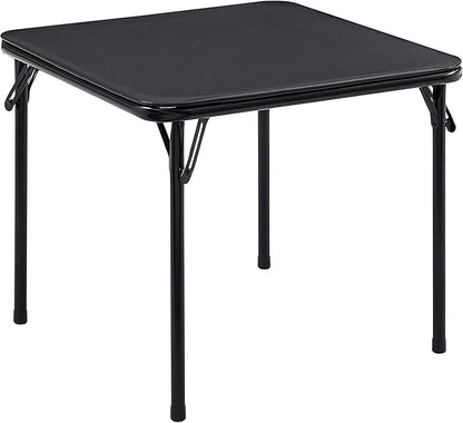 VECELO 24'' Kids Folding Activity Card Table, with Ultra Soft Padded Tabletop, 1 Piece, Solid Black