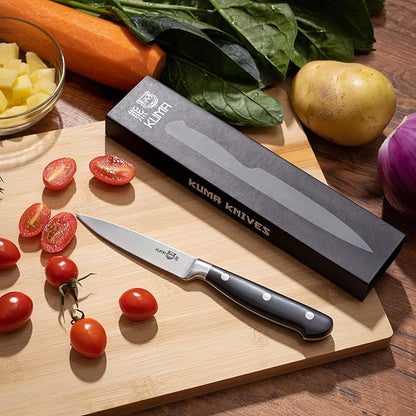 KUMA 3.5 Inch Paring Knife, Sharp Kitchen Prep for Home Cooks, Gift Box