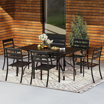 HOMREST 7 Piece Outdoor Patio Dining Set