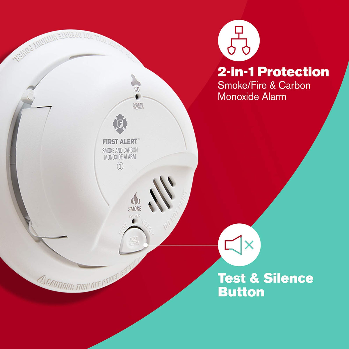 First Alert BRK SC9120B-3 Hardwired Smoke and CO Detector – 3-Pack with Battery Backup