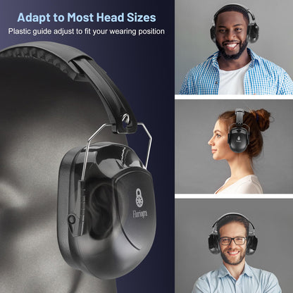Floriogra 2-Pack 34dB Noise-Canceling Headphones for Shooting, Construction & Mowing